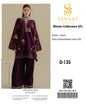 Sanaat Fashion Winter Collection 2Pc (Unstitched) – Navy Blue Classic Embroidery D-135