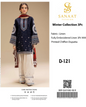 Sanaat Fashion – Winter Collection D-121 | 3Pc Embroidered Linen Suit with Chiffon Dupatta